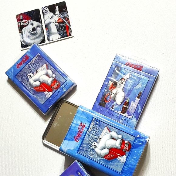 Coca-Cola Polar Bear Limited Edition 2 Decks of Playing Cards New Unopened - Picture 3 of 16